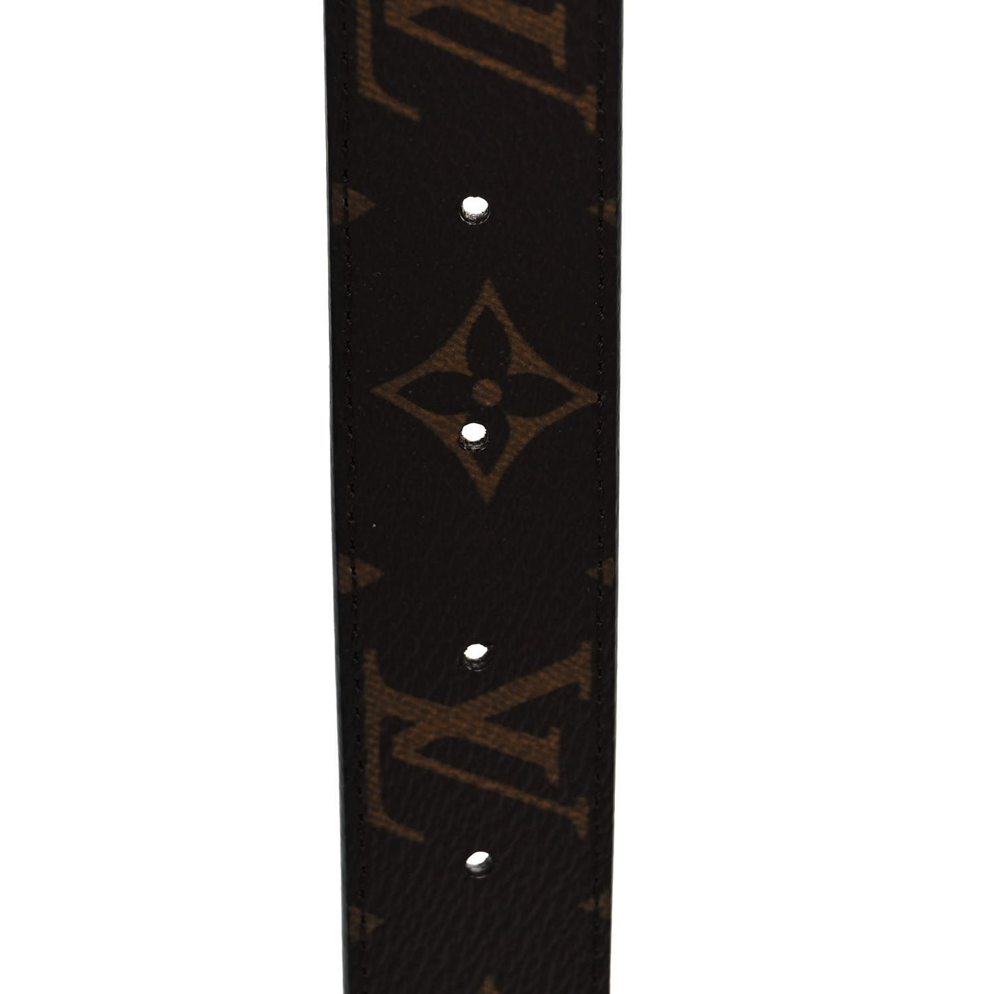 Calfskin Monogram 30mm LV Initiales Reversible Belt 85 34 Black