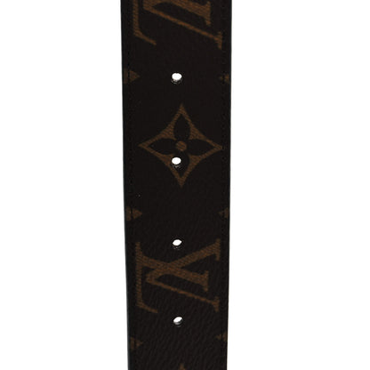 Louis Vuitton Calfskin Monogram 30mm LV Initiales Reversible Belt 85 34 Black 4 of 5