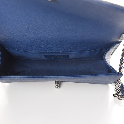 Chanel Caviar Quilted Medium Boy Flap Dark Blue 4 of 9