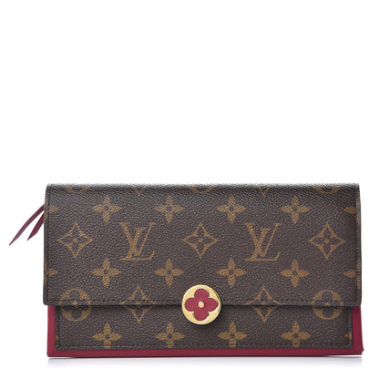 Louis Vuitton Monogram Flore Wallet Fuchsia 1 of 7