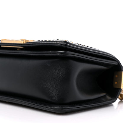 Chanel Lambskin Quilted Small Top Handle Boy Flap Black 9 of 10