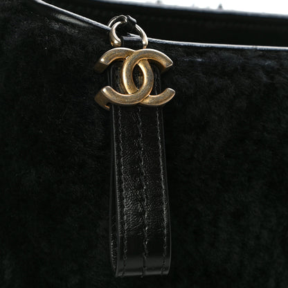 Chanel Shearling Medium Gabrielle Hobo Black 11 of 11
