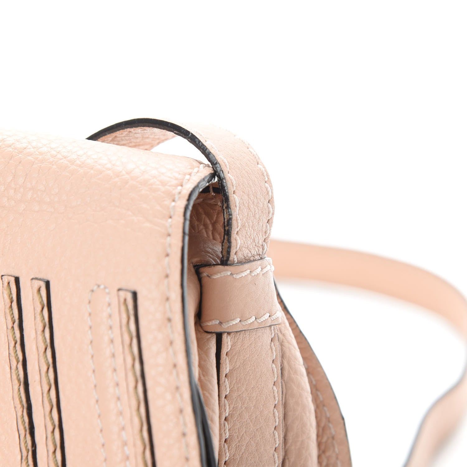 Chloe Calfskin Mini Marcie Round Crossbody Bag Blush Nude 12 of 14