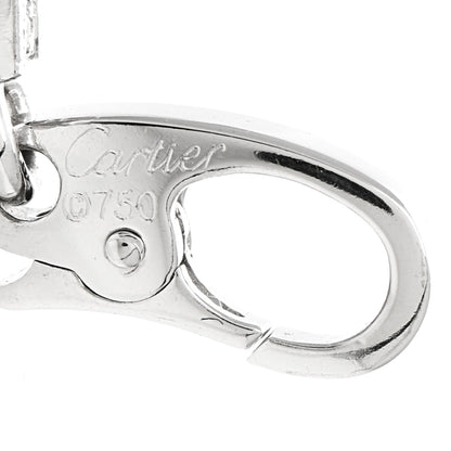 Cartier 18K White Gold Diamond Star Charm 3 of 5