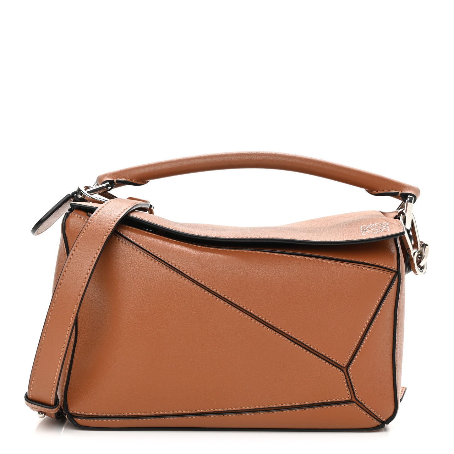 Calfskin Small Puzzle Bag Tan