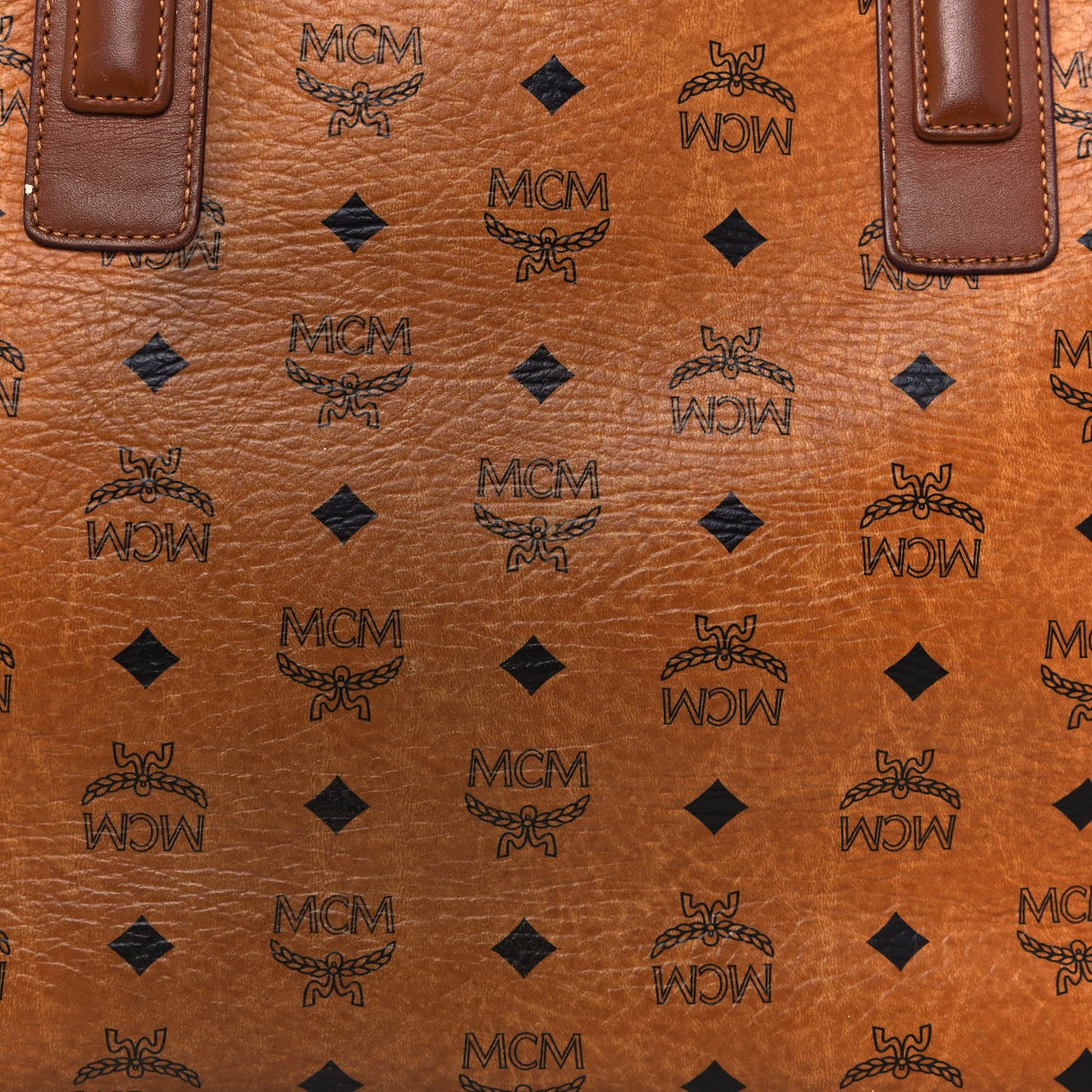 Visetos Medium Liz Reversible Shopper Tote Cognac