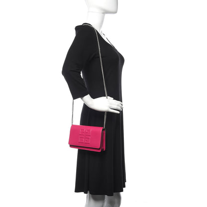 Givenchy Lambskin Emblem Chain Wallet Cyclamen 2 of 14