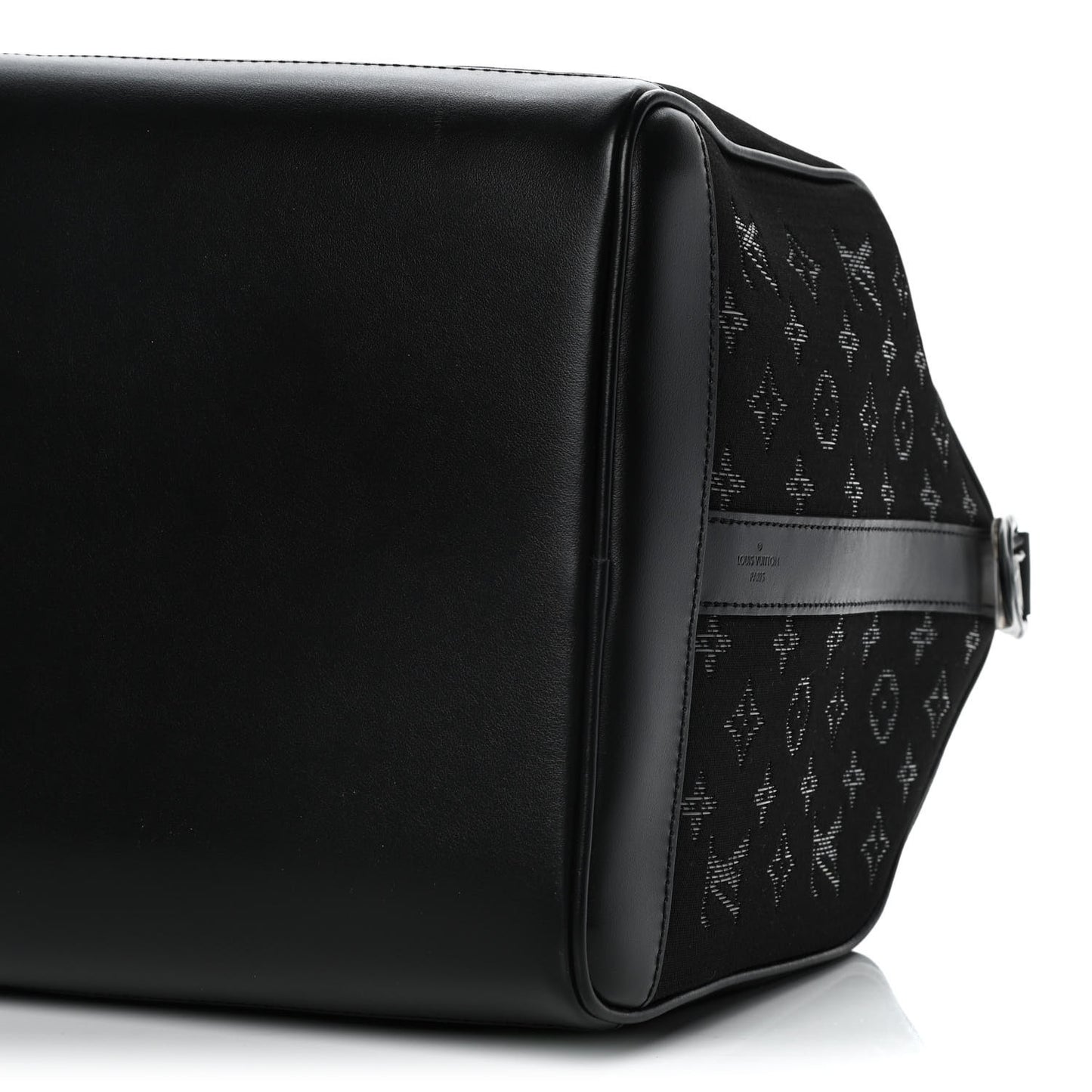 Jacquard Monogram Light Up Keepall Bandouliere 50 Black