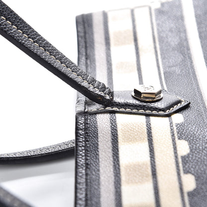 Chanel Coated Canvas Le Train Bag Black 7 of 16