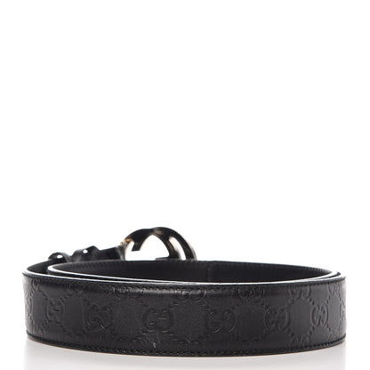 Gucci Guccissima Interlocking G Belt 100 40 Black 3 of 7