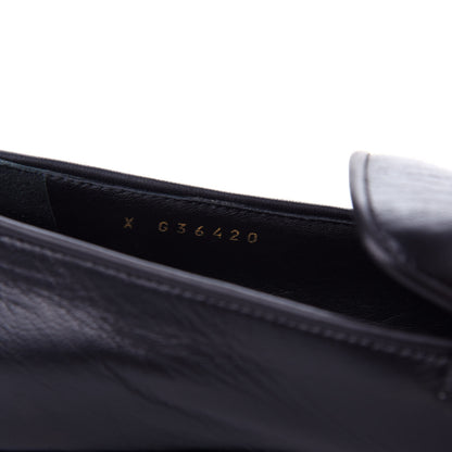 Chanel Lambskin CC Chain Loafers 38 Black 10 of 11