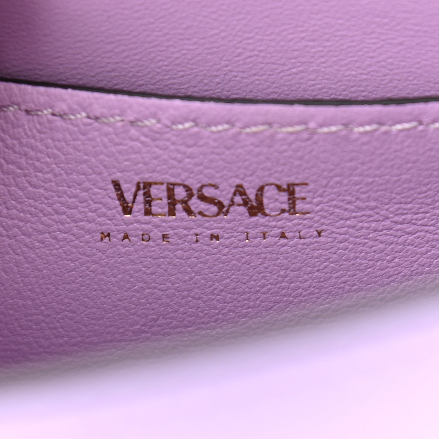 Calfskin Medusa Small Top Handle Handbag Lilac