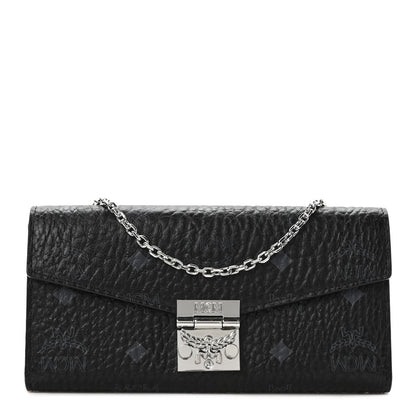 MCM Visetos Large Patricia Wallet On Chain Black 1 of 11