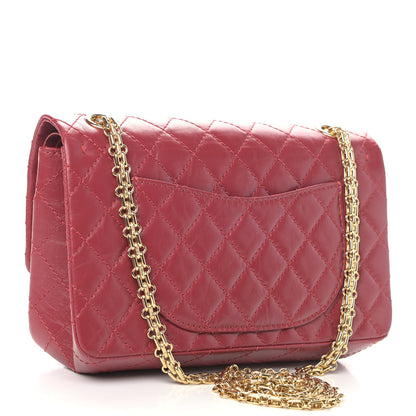 Chanel Aged Calfskin Quilted 2.55 Reissue 225 Flap Red 2 of 8