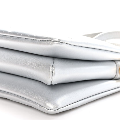 Louis Vuitton Lambskin Embossed Monogram Coussin BB Silver 10 of 10