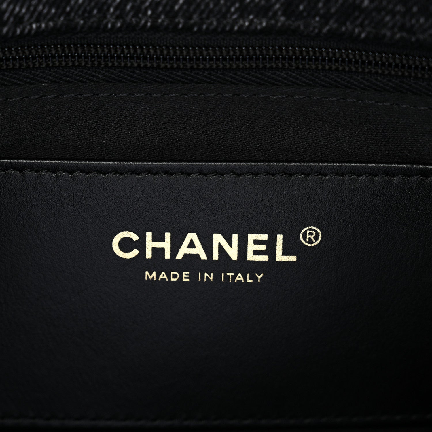 Chanel Washed Denim Quilted Large Flap Bag Black 6 of 10