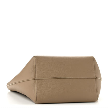The Row Matte Grained Calfskin Medium Park Tote Dark Taupe 4 of 9