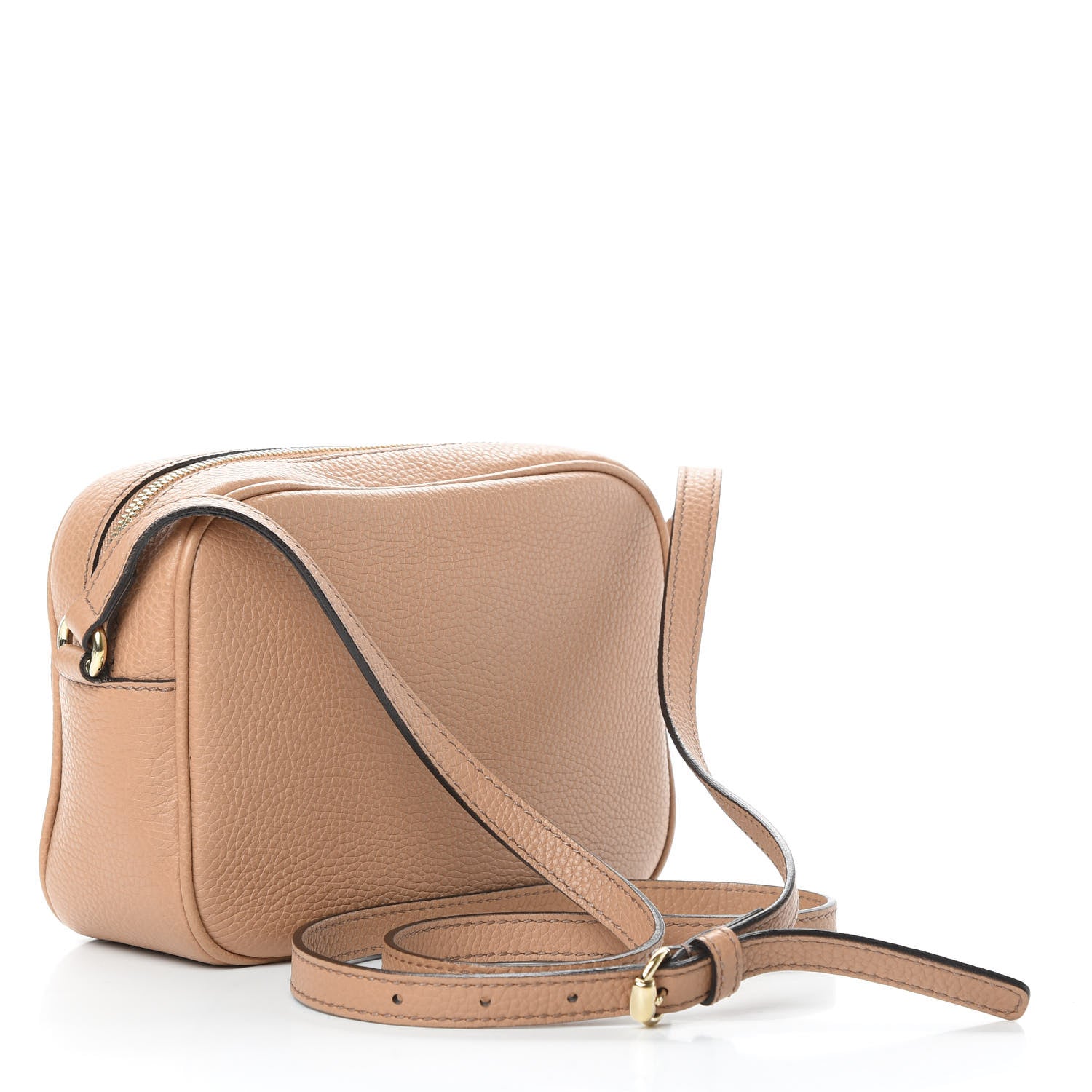 Gucci Pebbled Calfskin Small Soho Disco Bag Camelia 3 of 11