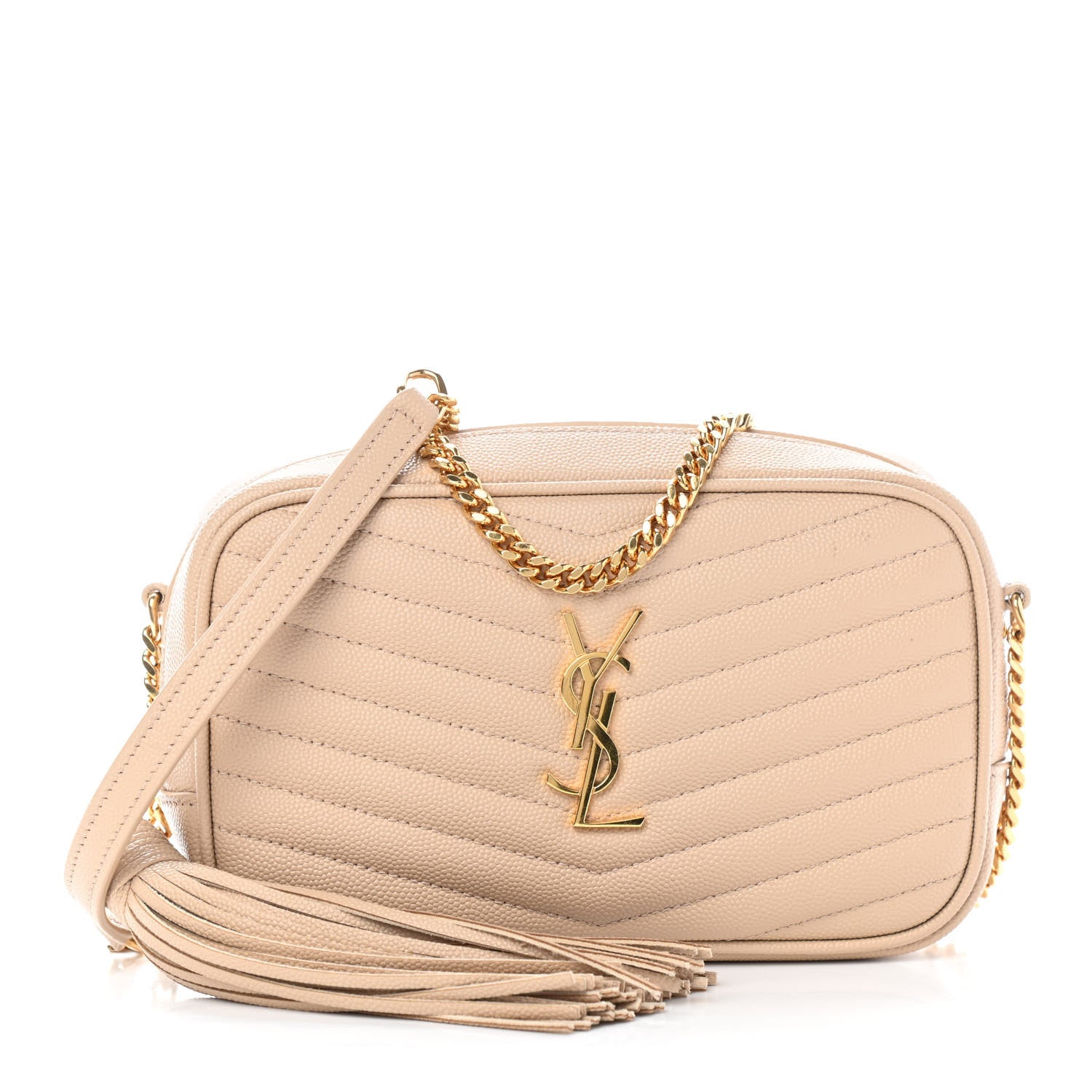 Saint Laurent Grain De Poudre Matelasse Monogram Mini Lou Camera Bag New Powder 1 of 4