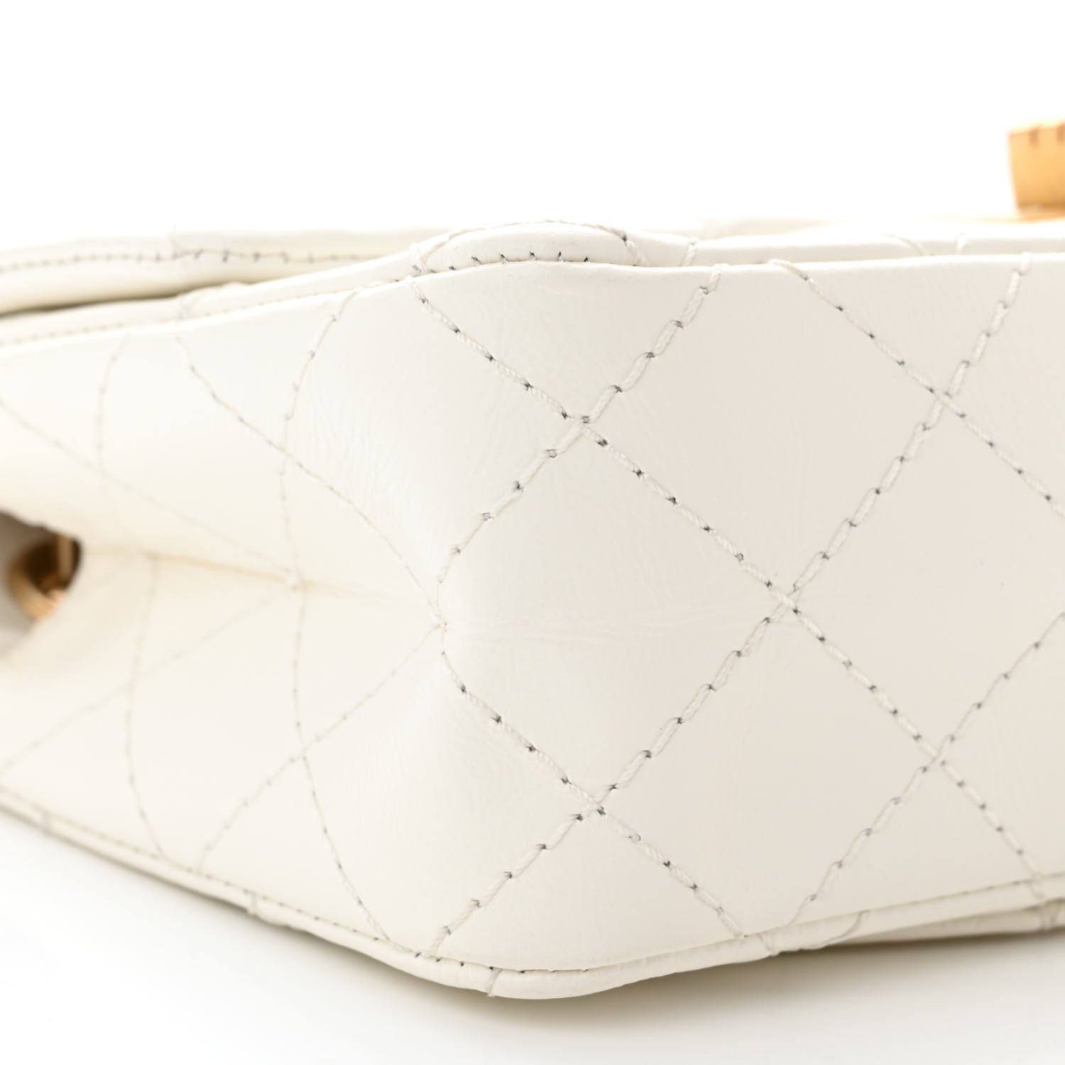 Chanel Aged Calfskin Quilted 2.55 Reissue Mini Flap White 9 of 11