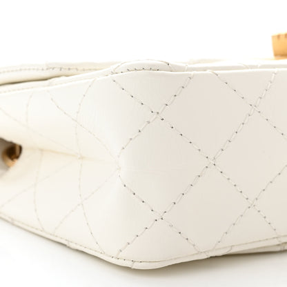 Chanel Aged Calfskin Quilted 2.55 Reissue Mini Flap White 9 of 11