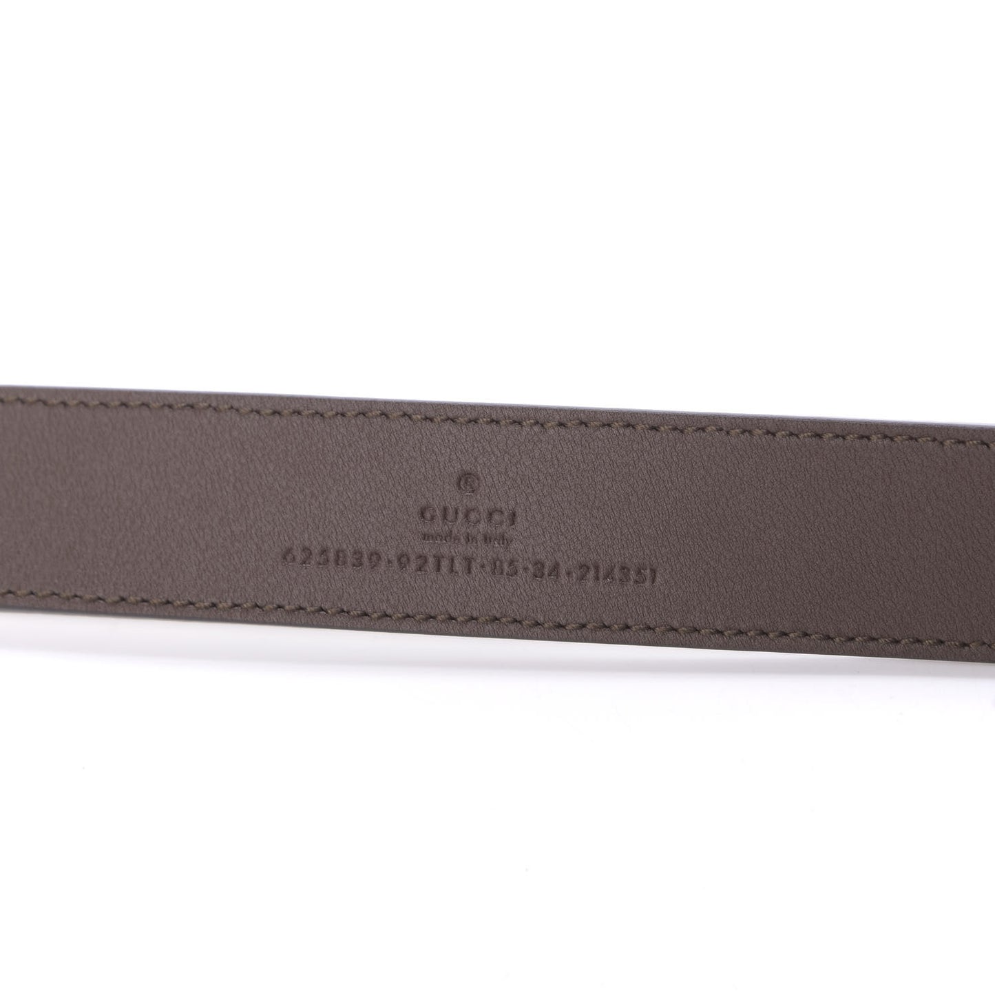 GG Supreme Monogram Matte Plutone Calfskin Double G 30mm Belt 85 34 Beige Ebony New Acero