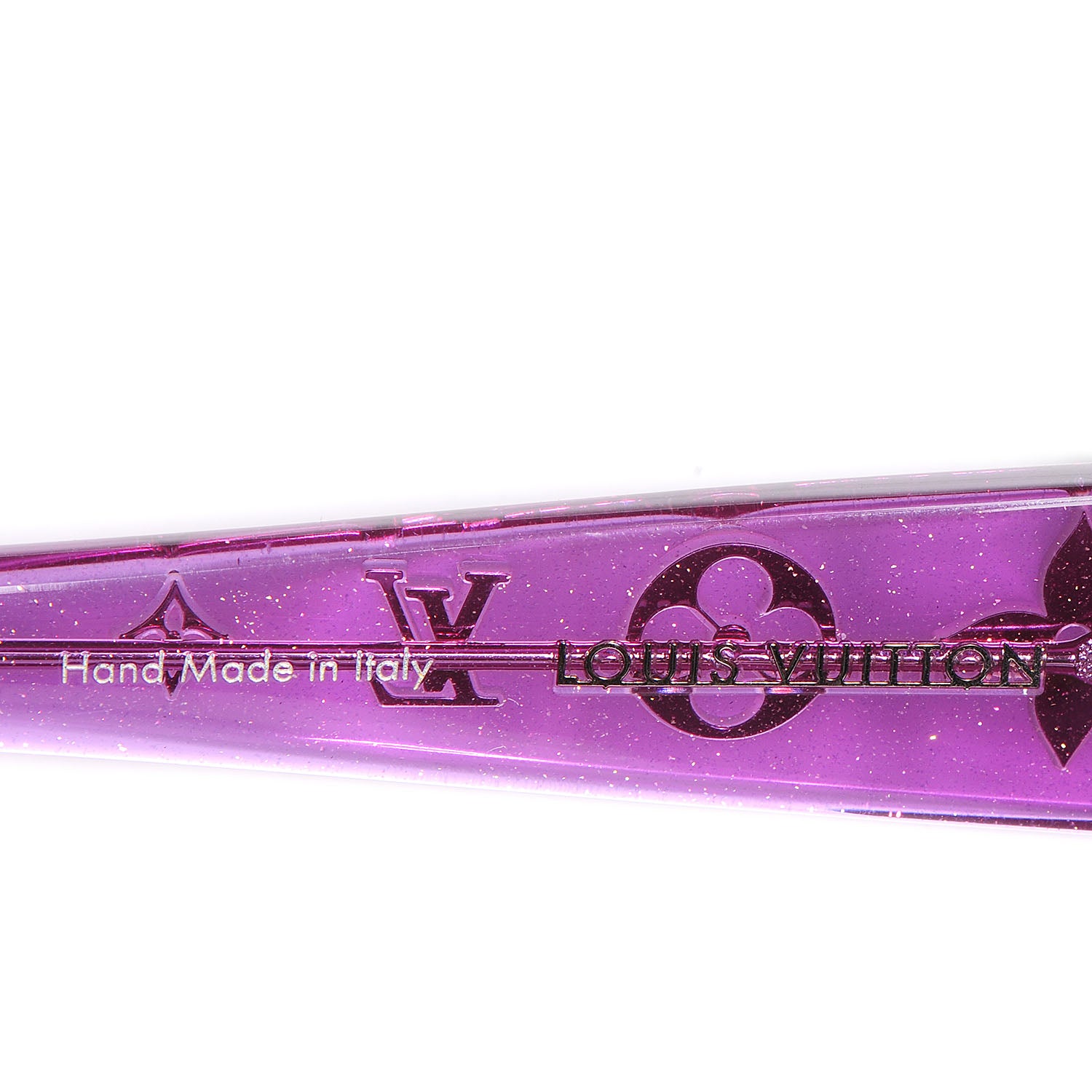 Louis Vuitton Obsession GM Z0642W Sunglasses Violet Glitter 5 of 6