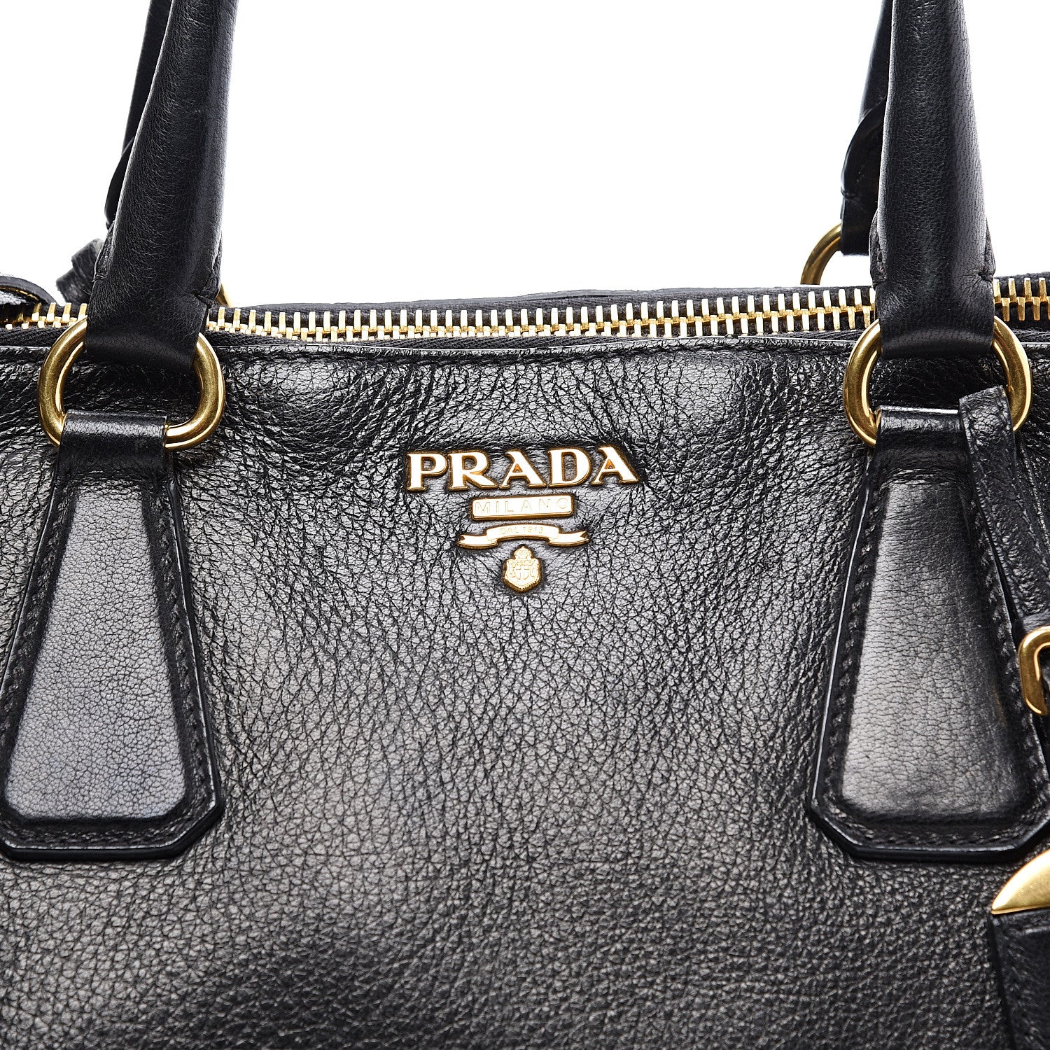Prada Vitello Daino Tote Black 13 of 14