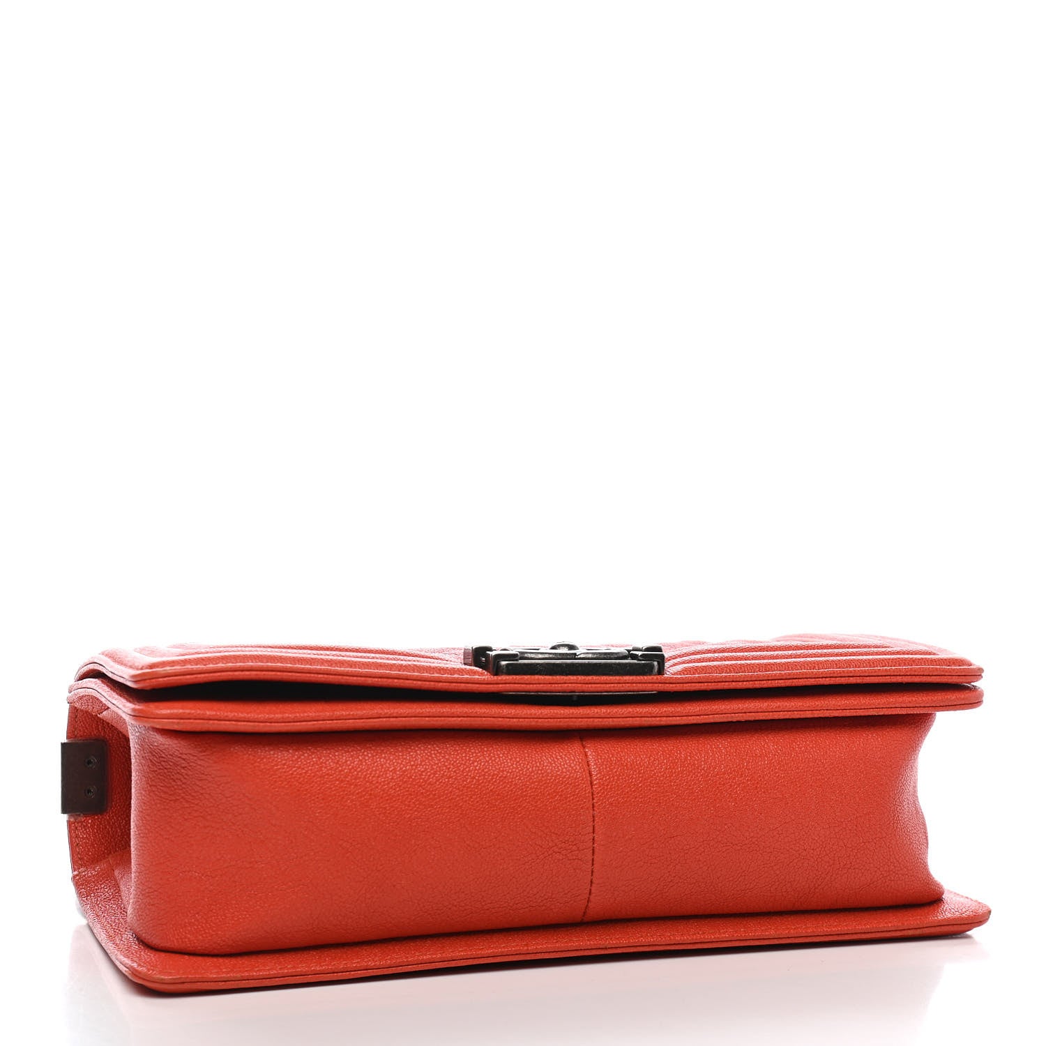 Chanel Caviar Quilted Medium Boy Flap Bright Orange 4 of 9