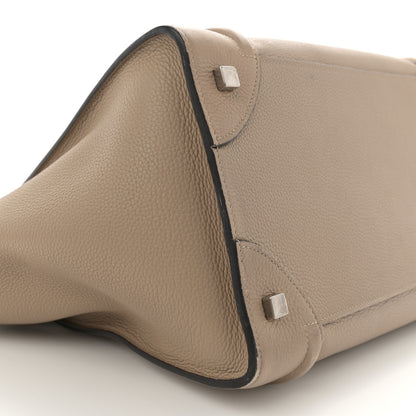 Celine Drummed Calfskin Mini Luggage Dune 8 of 17