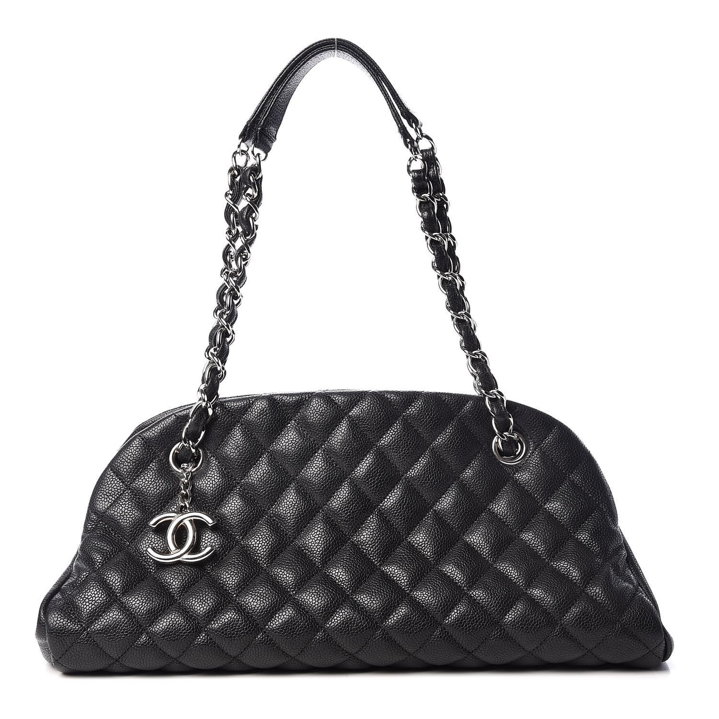 Caviar Quilted Medium Just Mademoiselle Black