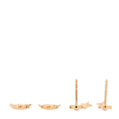 Hermes 18K Rose Gold Diamond TPM Farandole Drop Earrings 3 of 5