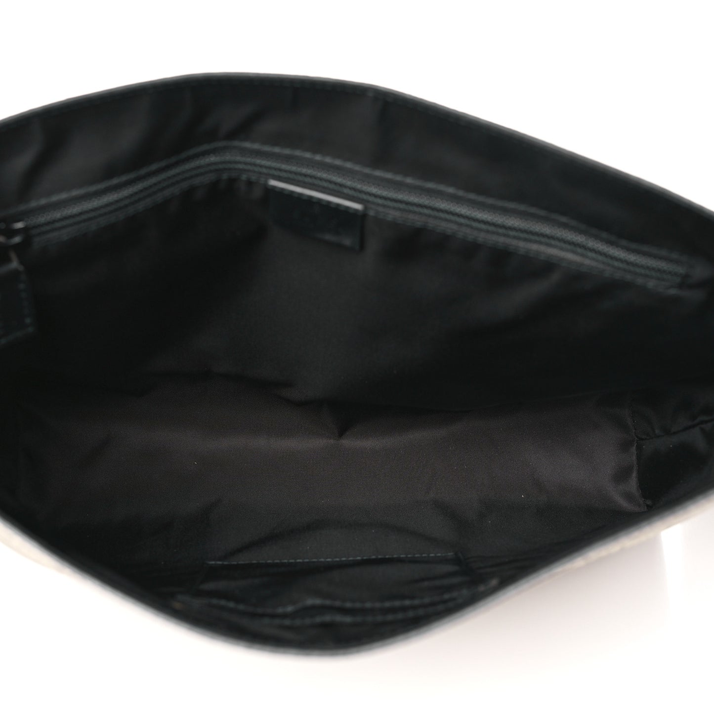 GG Supreme Monogram Web Flap Messenger Bag Black