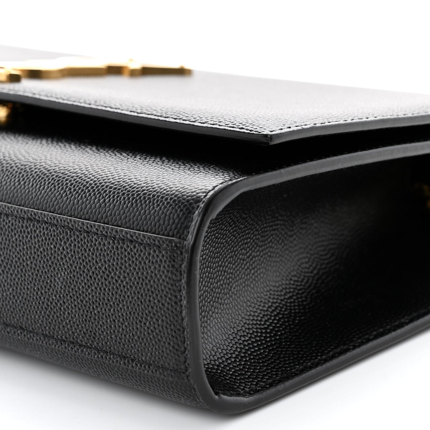 Grain De Poudre Medium Classic Monogram Kate Satchel Black