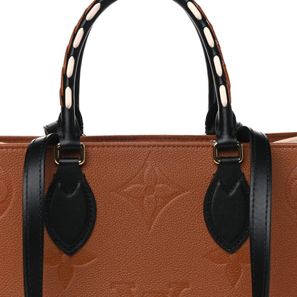 Louis Vuitton Empreinte Monogram Giant Wild At Heart Onthego MM Caramel 6 of 11