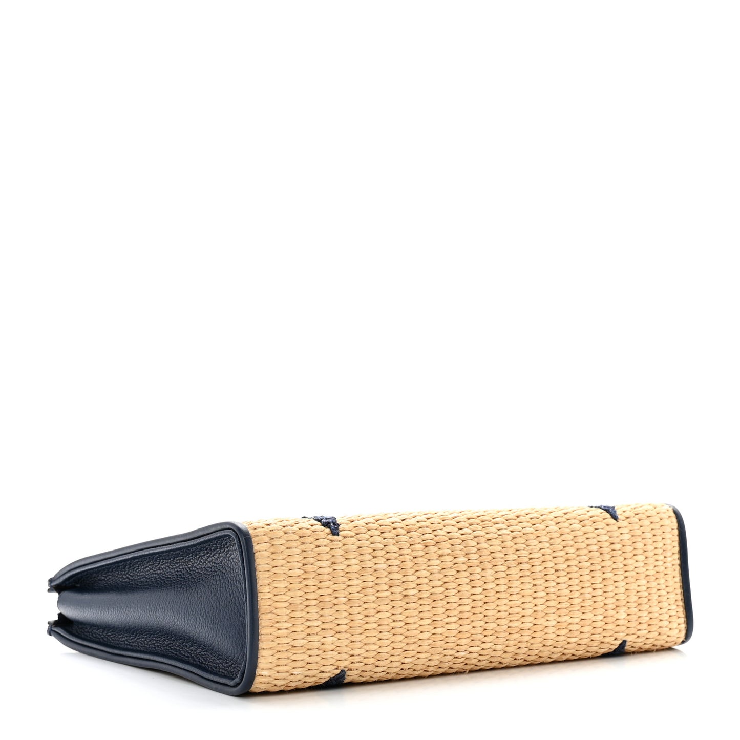 Raffia Calfskin Monogram Giant Toiletry Pouch 26 Blue