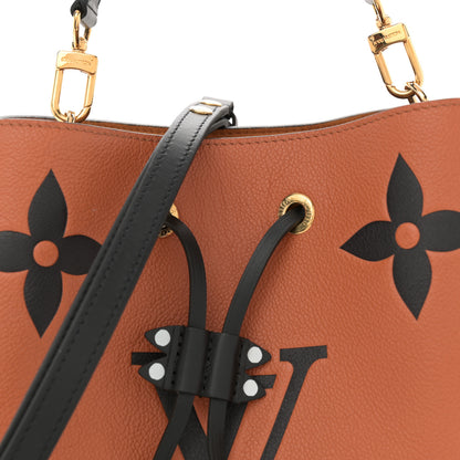Louis Vuitton Empreinte Monogram Giant Crafty Neonoe MM Caramel Black 9 of 11