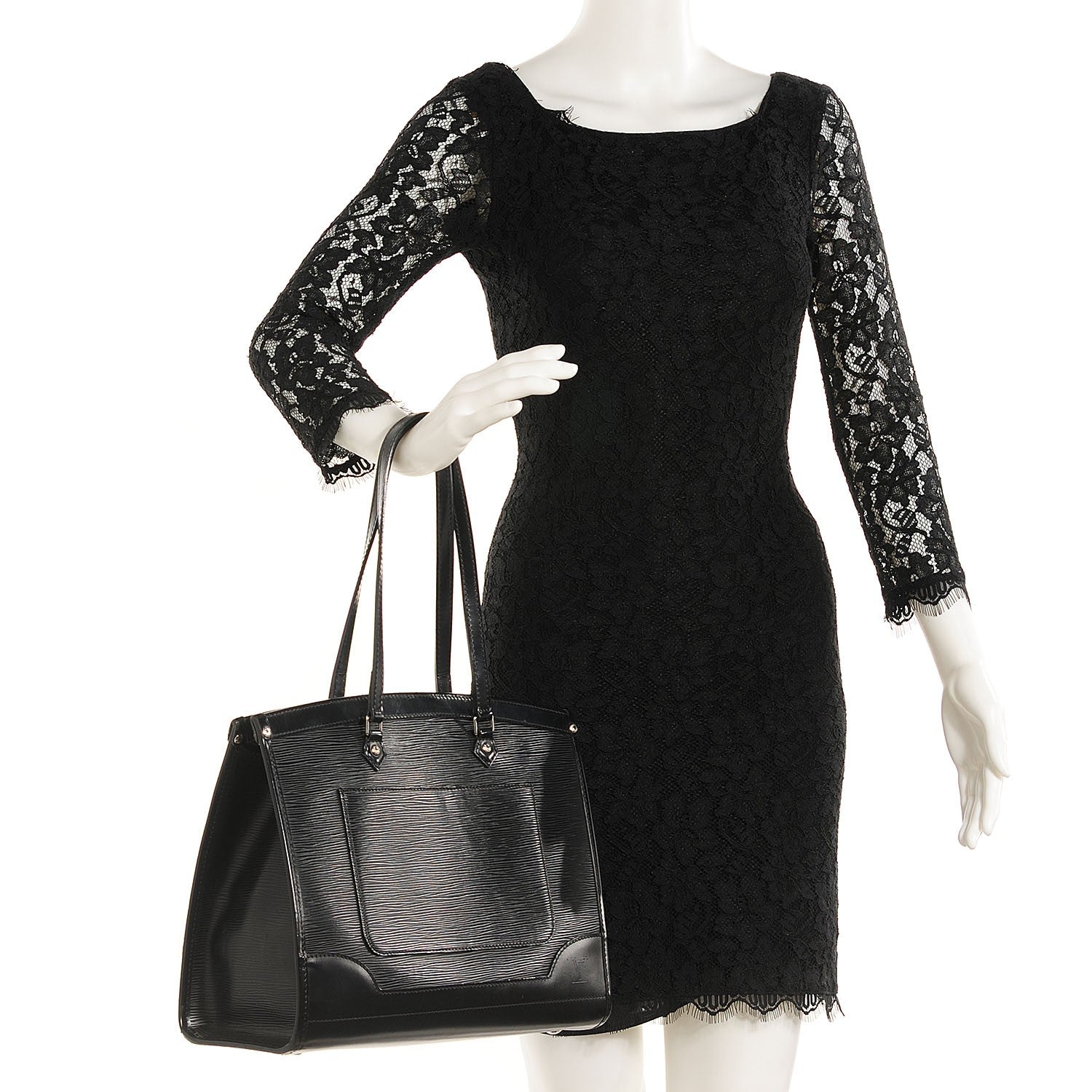 Louis Vuitton Epi Madeleine GM Black 2 of 7