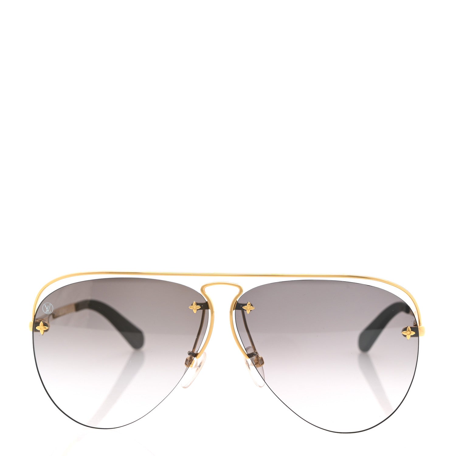 Louis Vuitton Grease Mask Sunglasses Z1045W Gold 2 of 8