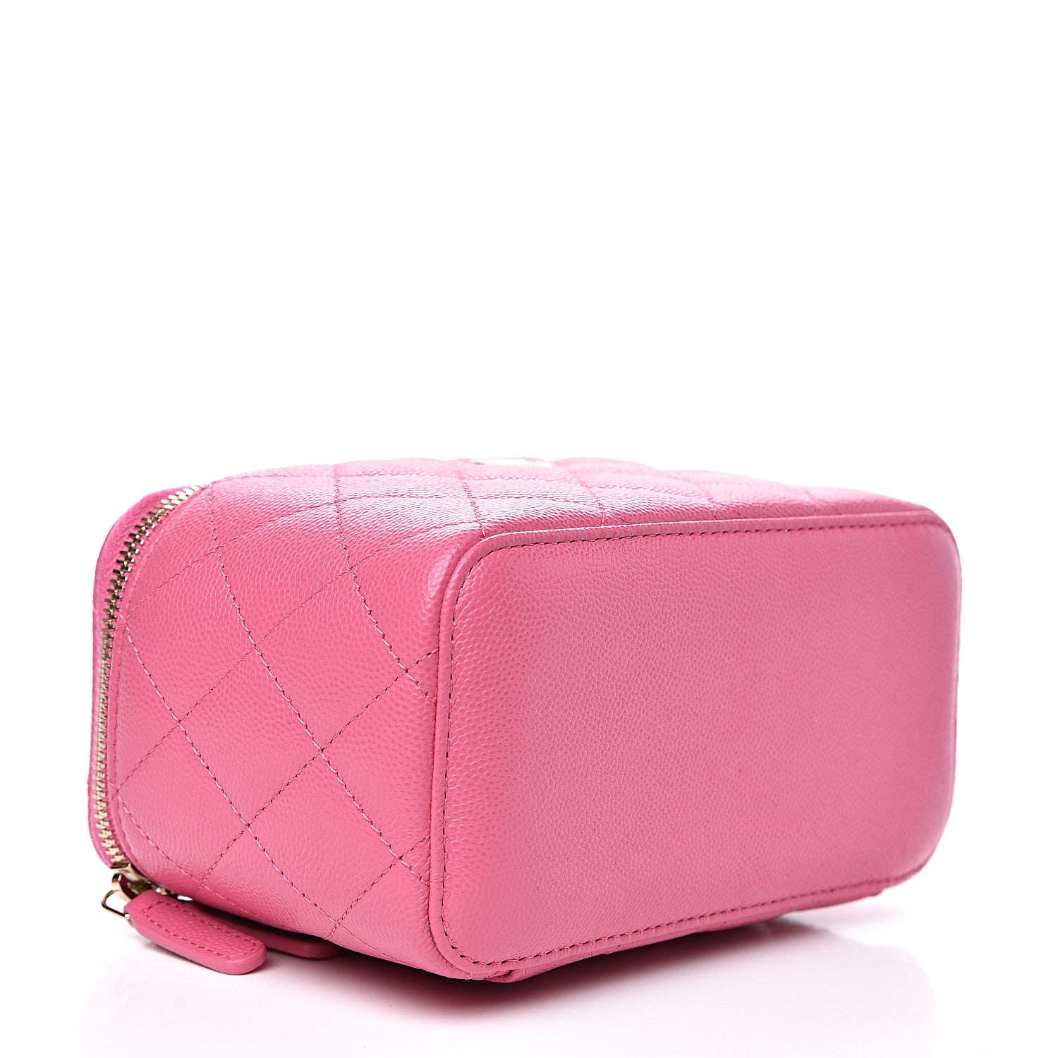 Chanel Caviar Quilted Small Vanity Case With Chain Pink 3 of 9