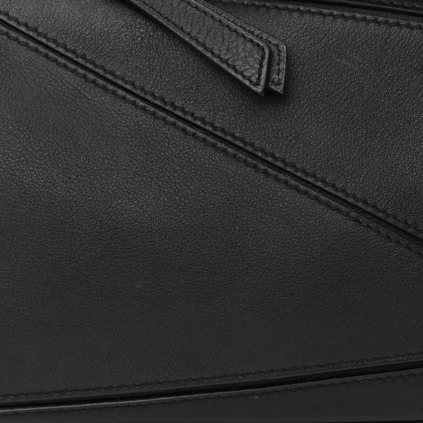 Calfskin Small Puzzle Bag Black
