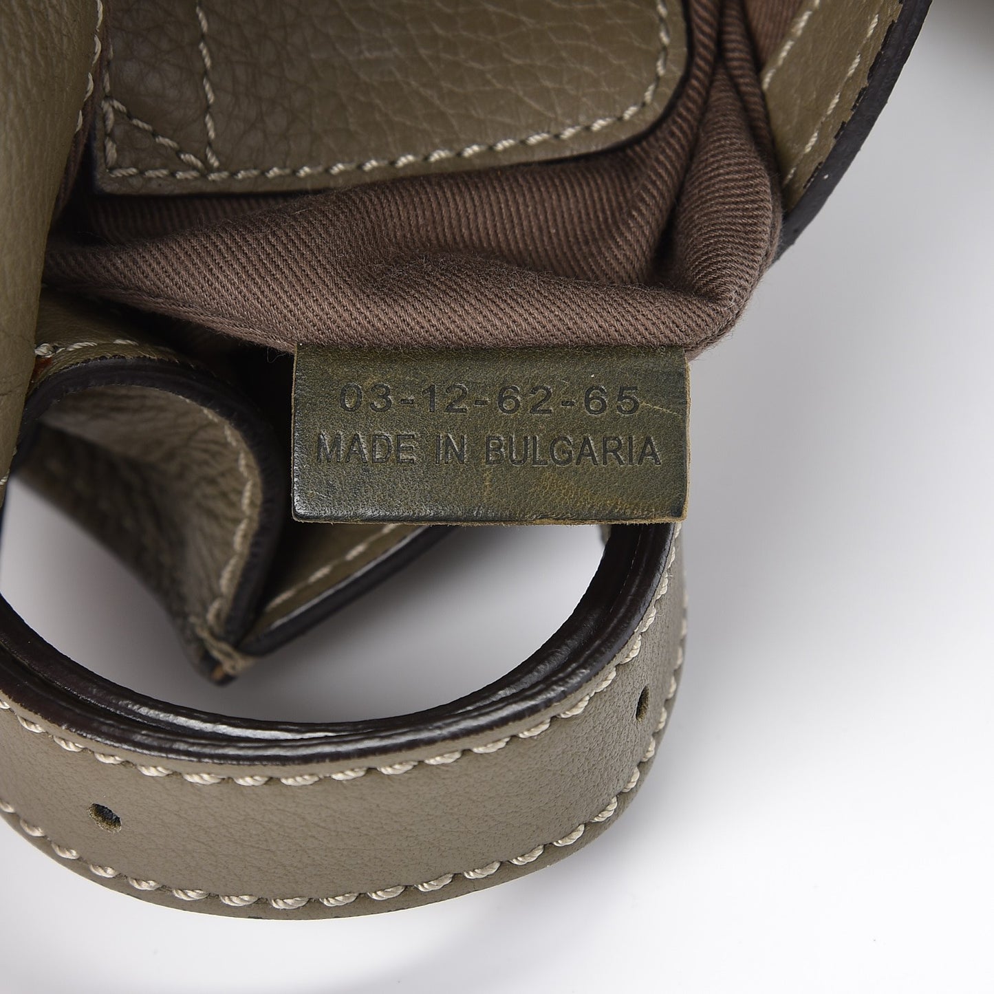 Calfskin Mini Marcie Round Crossbody Bag Baobab Green