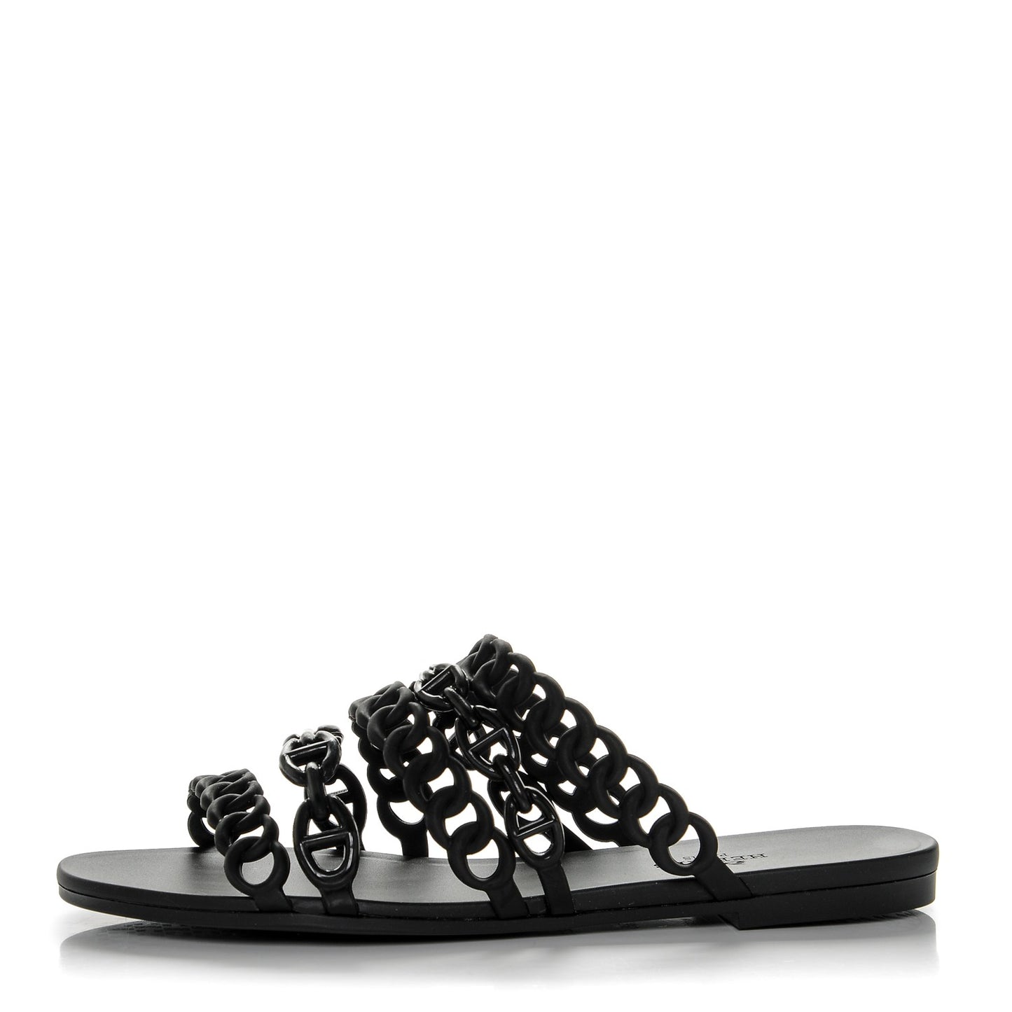 Rubber Chaine d'Ancre Nude Sandals 35 Black