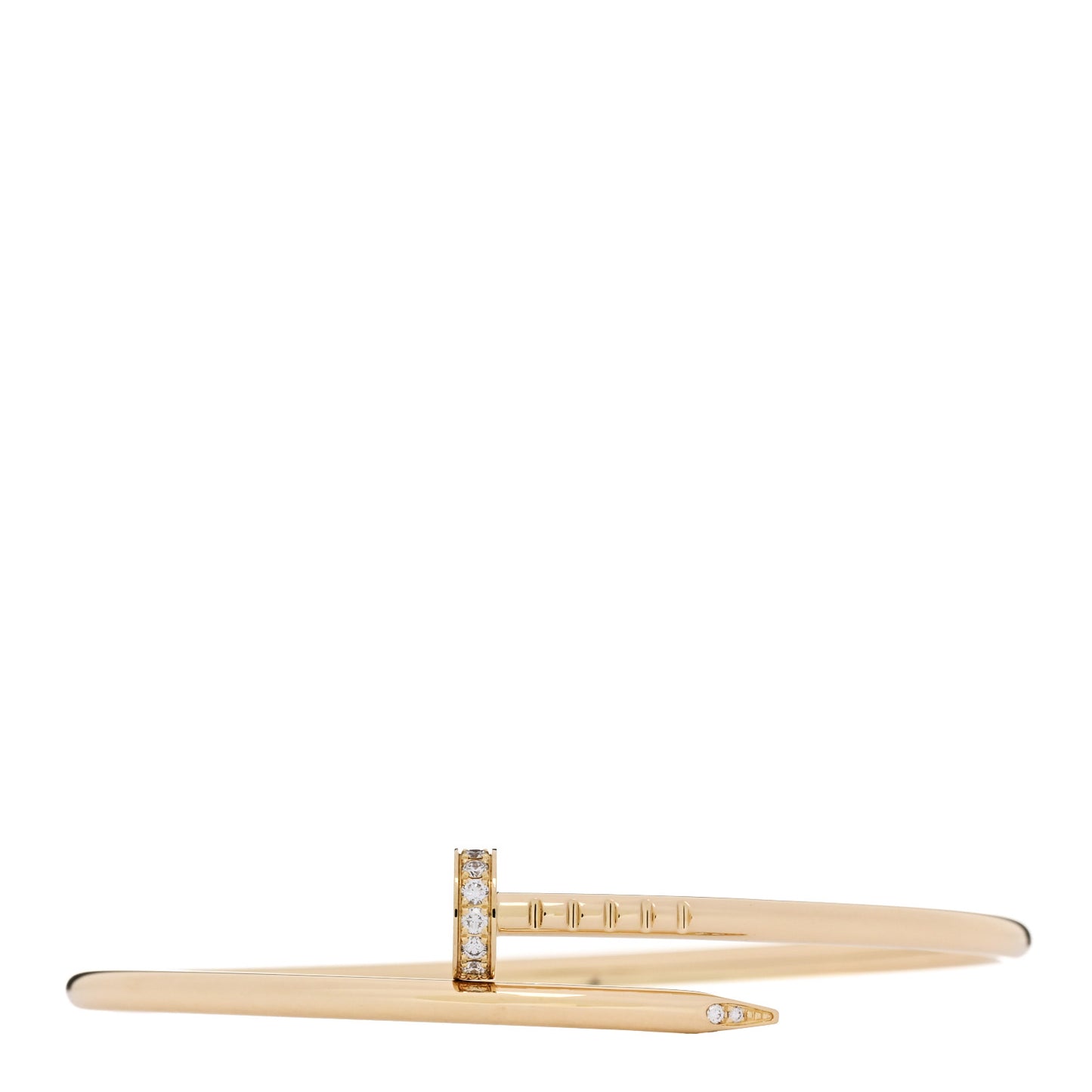 18K Yellow Gold Diamond Small Juste Un Clou Bracelet 15