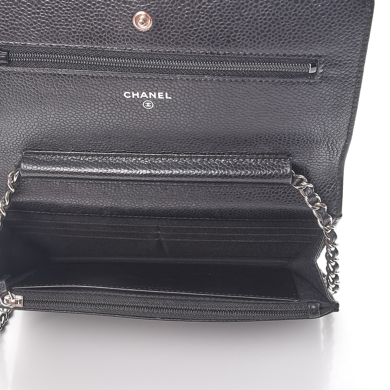 Chanel Caviar Quilted Wallet On Chain WOC Black 5 of 9
