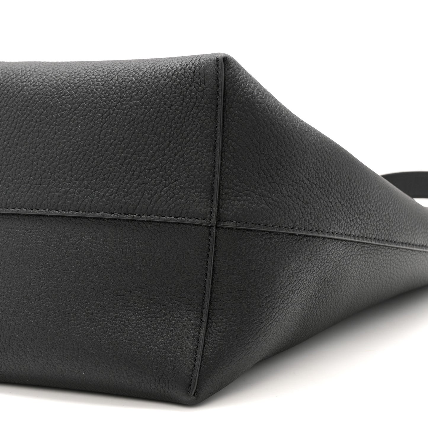 Grained Calfskin Medium N/S Park Tote Black