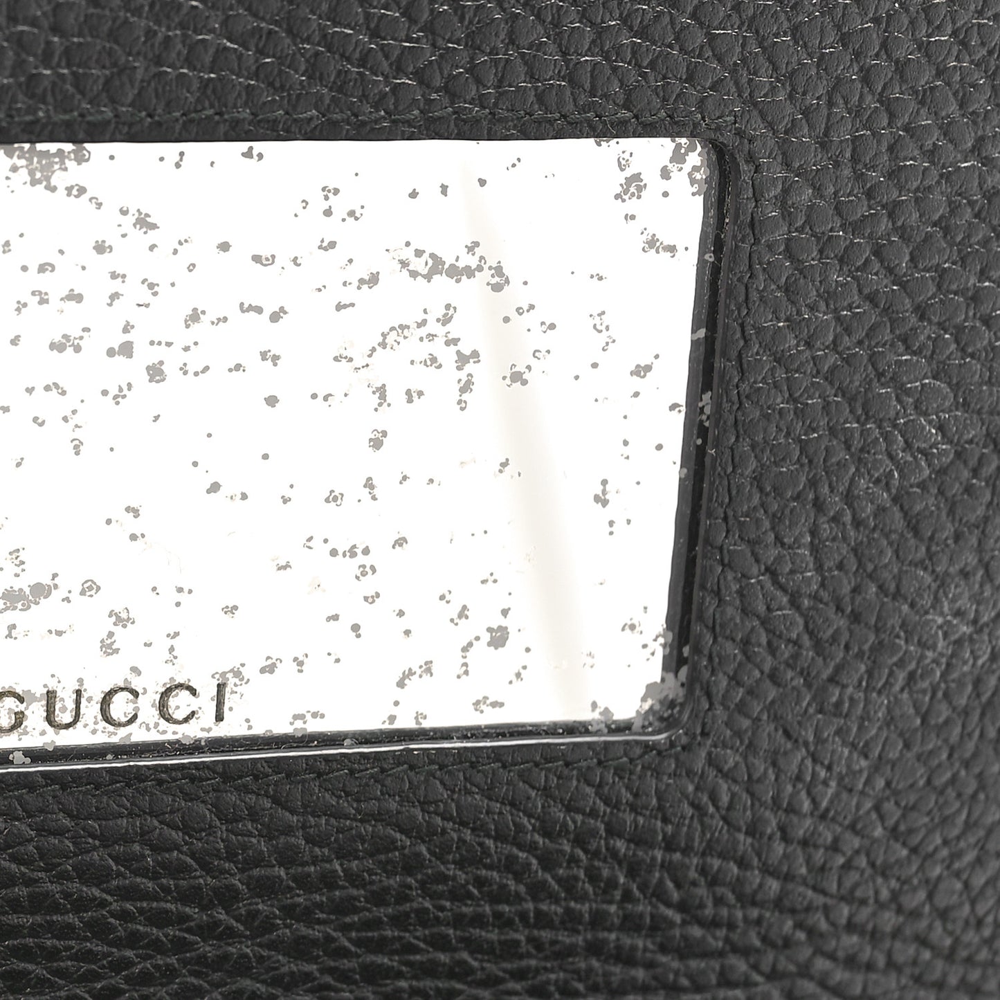 Calfskin Mini GG Marmont Chain Wallet Black