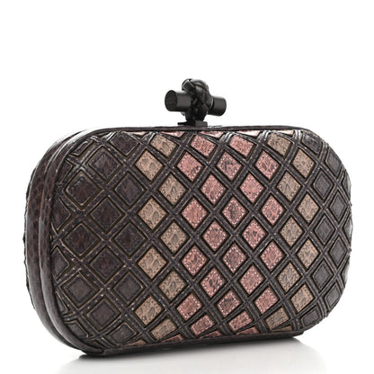 Bottega Veneta Nappa Intreccio Ayers Knot Clutch Brown 3 of 8