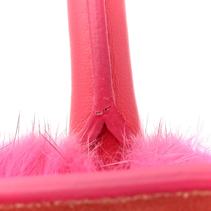 Alexander McQueen Fur Calfskin Mini Heroine 21 Pink 17 of 17