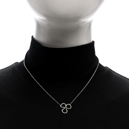 Tiffany Platinum Diamond Small Paper Flowers Pendant Necklace 3 of 4